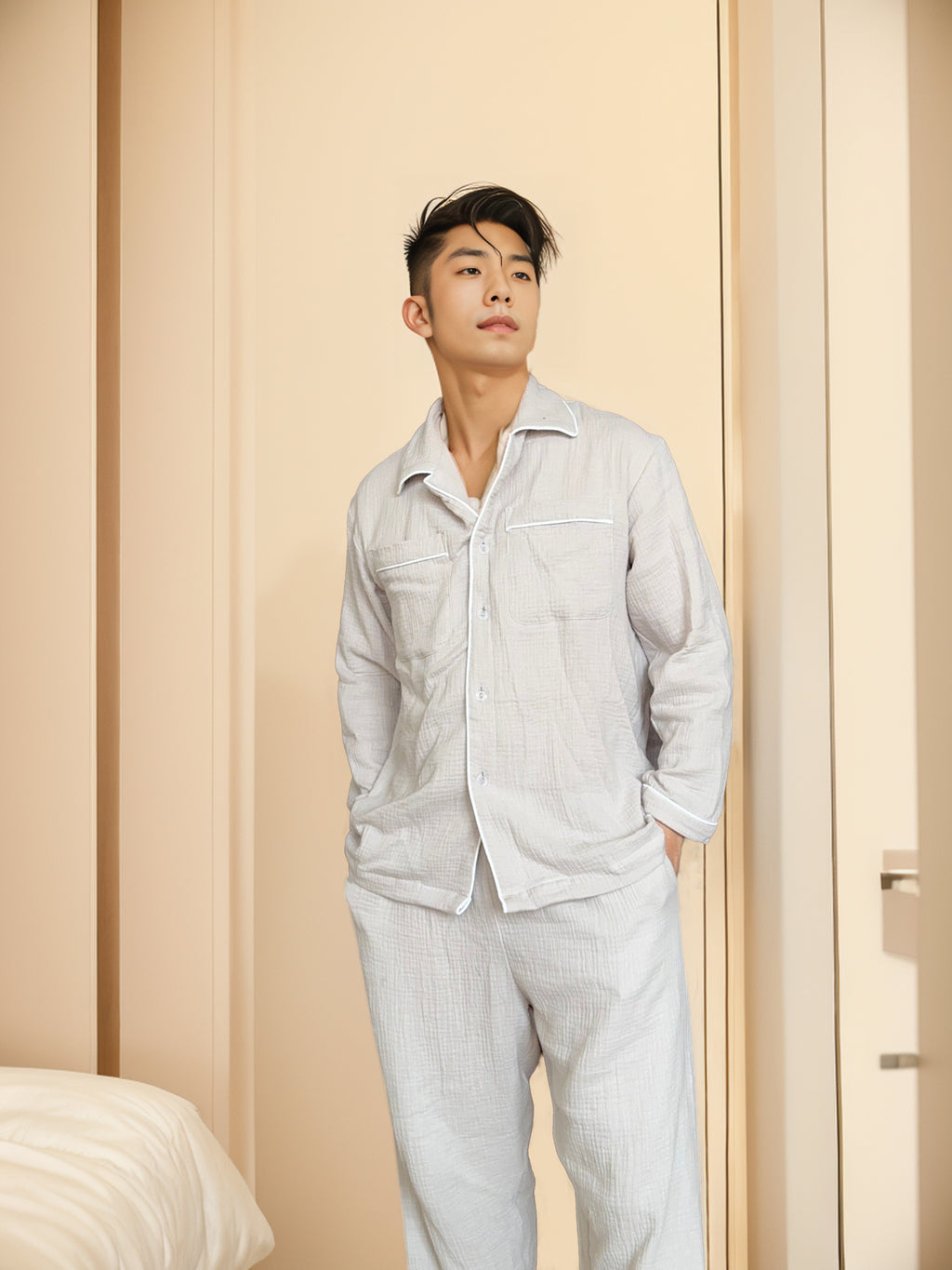 Long sleeve Women Cloud Cotton pajamas