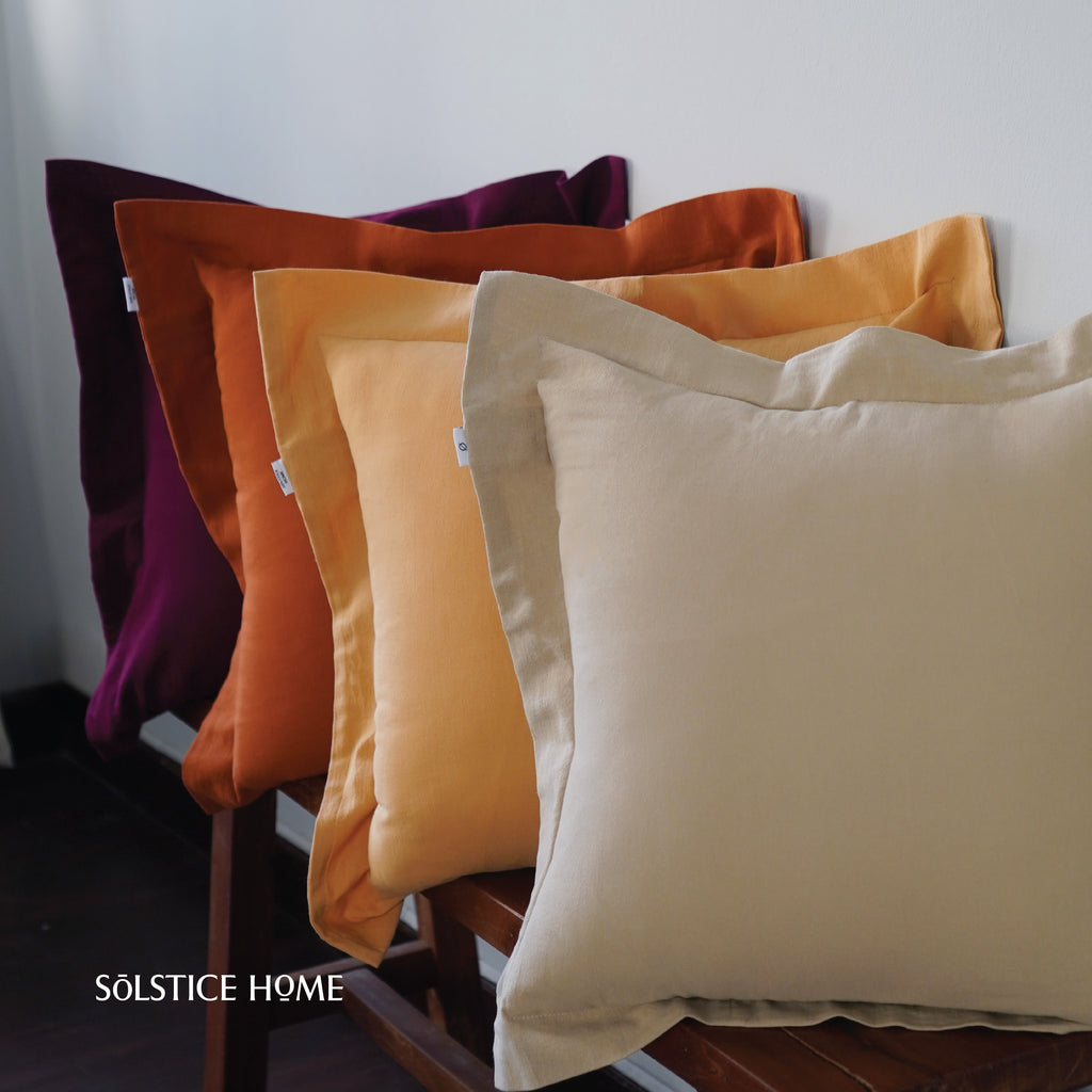 ปลอกหมอนอิง มีปีก ผ้า Plain Cotton image 14