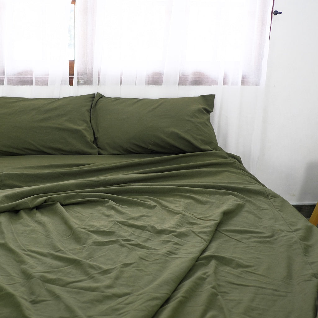 ผ้าปูที่นอนไม่รัดมุม Plain Cotton image 2