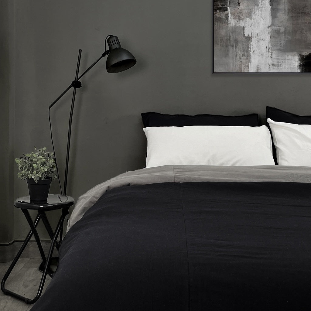 ชุดเครื่องนอน สีทูโทน Plain Cotton image 3