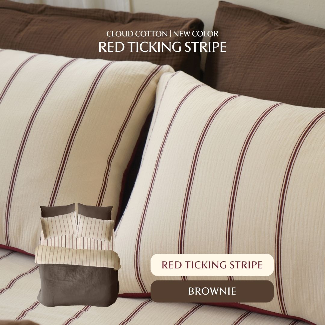 Pinstripe Bedding Set - Cloud Cotton