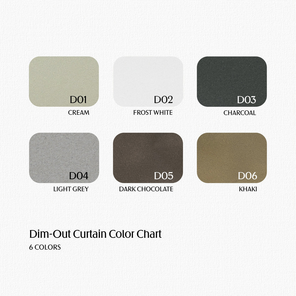 ผ้าม่านทึบแสง Dim-Out แบบซ่อนหู