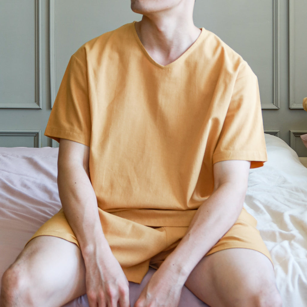 ชุดนอนคอวีผู้ชาย Summer Sleep