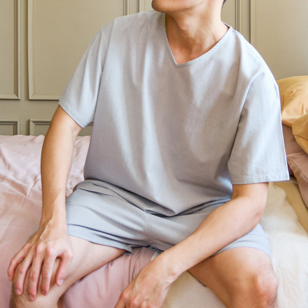ชุดนอนคอวีผู้ชาย Summer Sleep