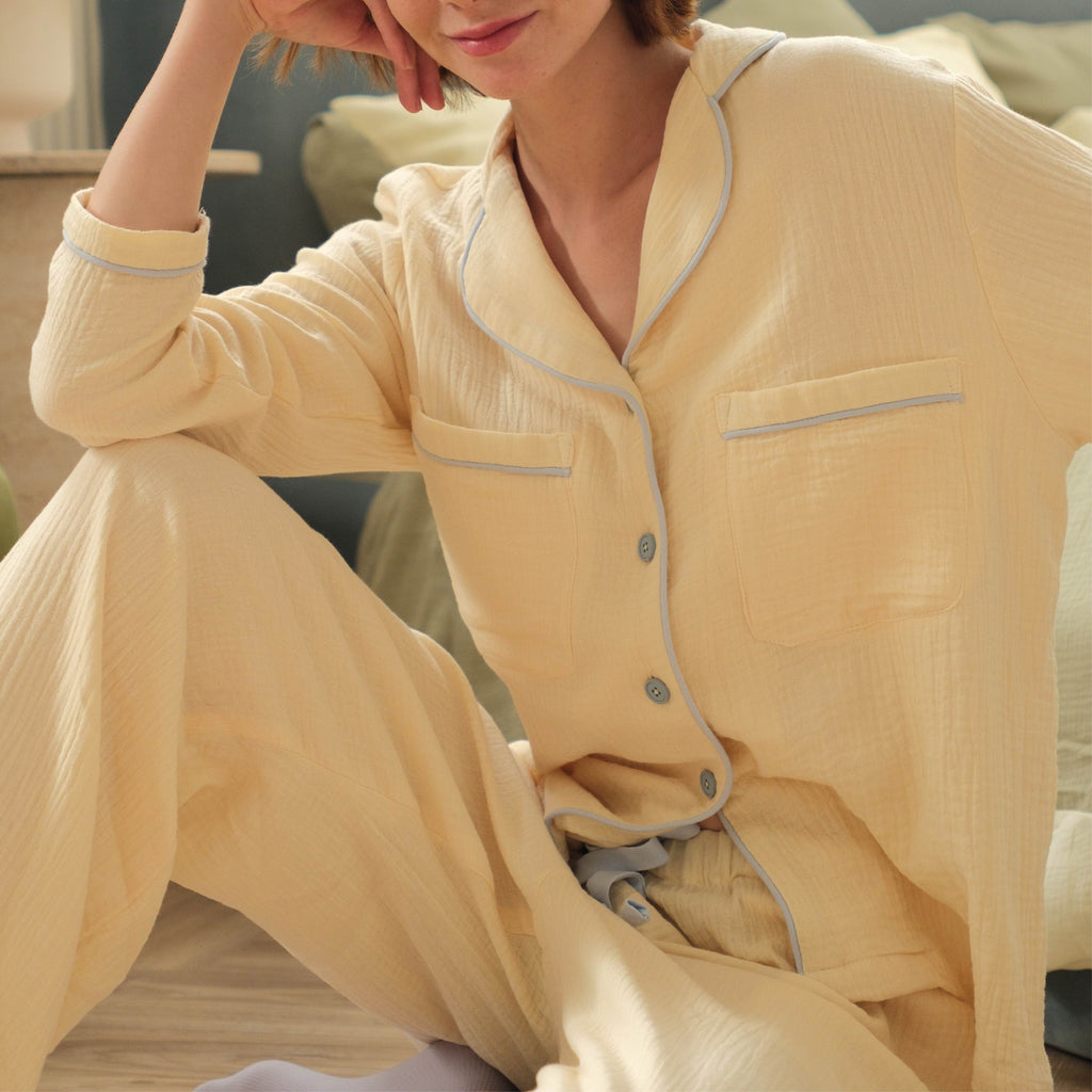 Long sleeve Women Cloud Cotton pajamas