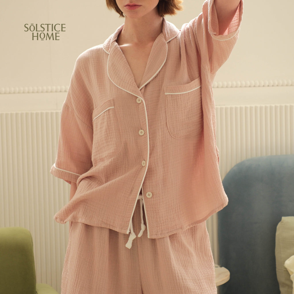 Short sleeve Women Cloud Cotton pajamas 