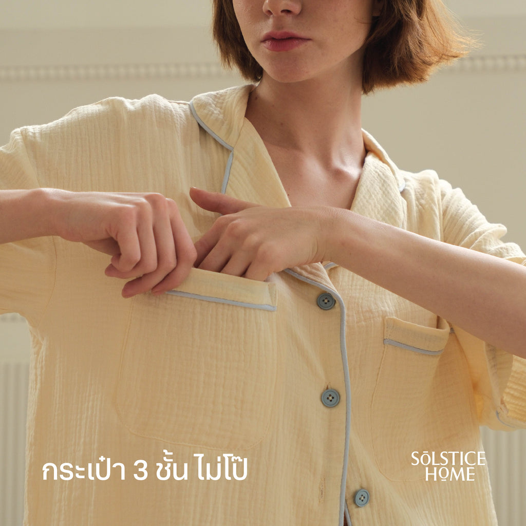 Short sleeve Women Cloud Cotton pajamas 