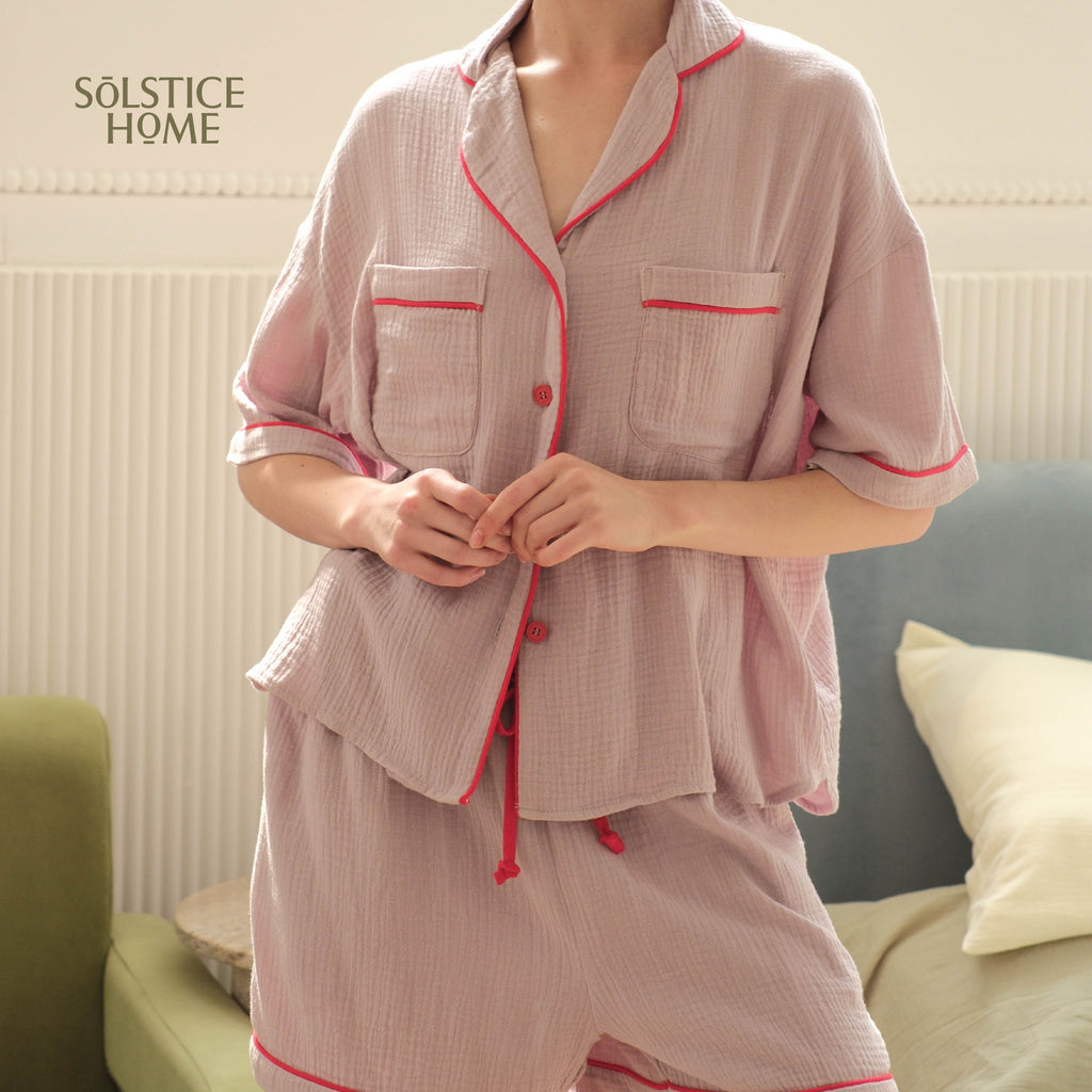 Short sleeve Women Cloud Cotton pajamas 