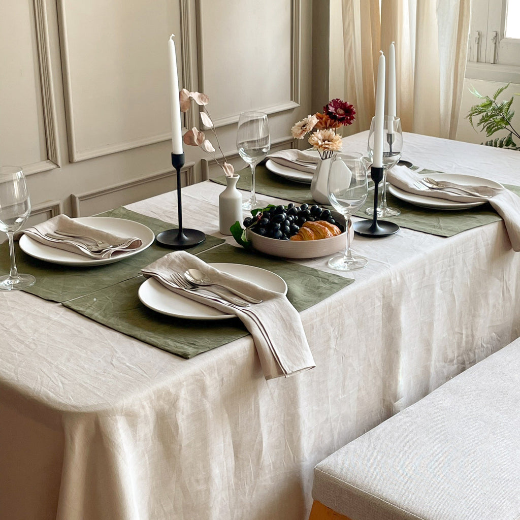 Linen tablecloth