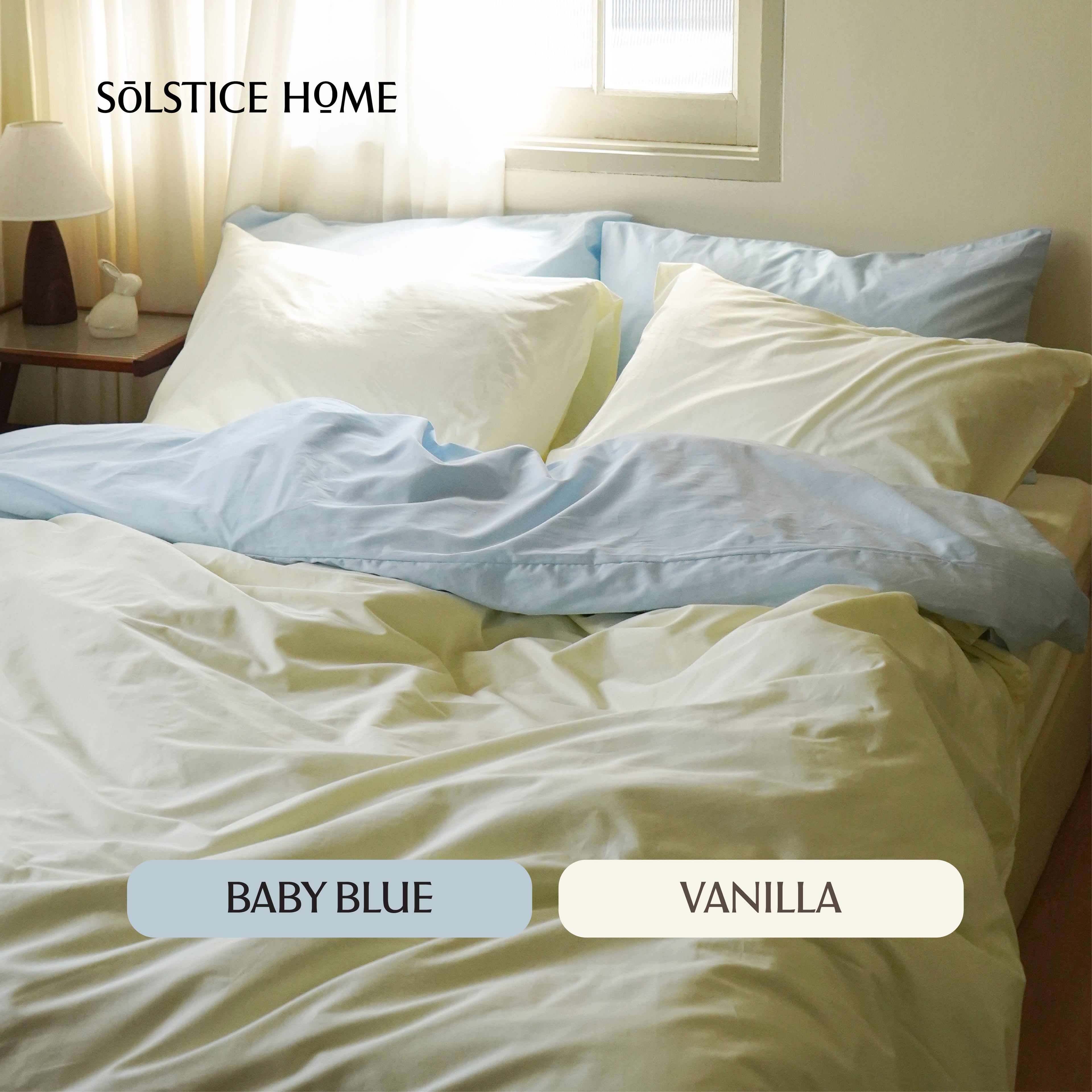 ชุดผ้าปูที่นอน Silky Cotton ทูโทน