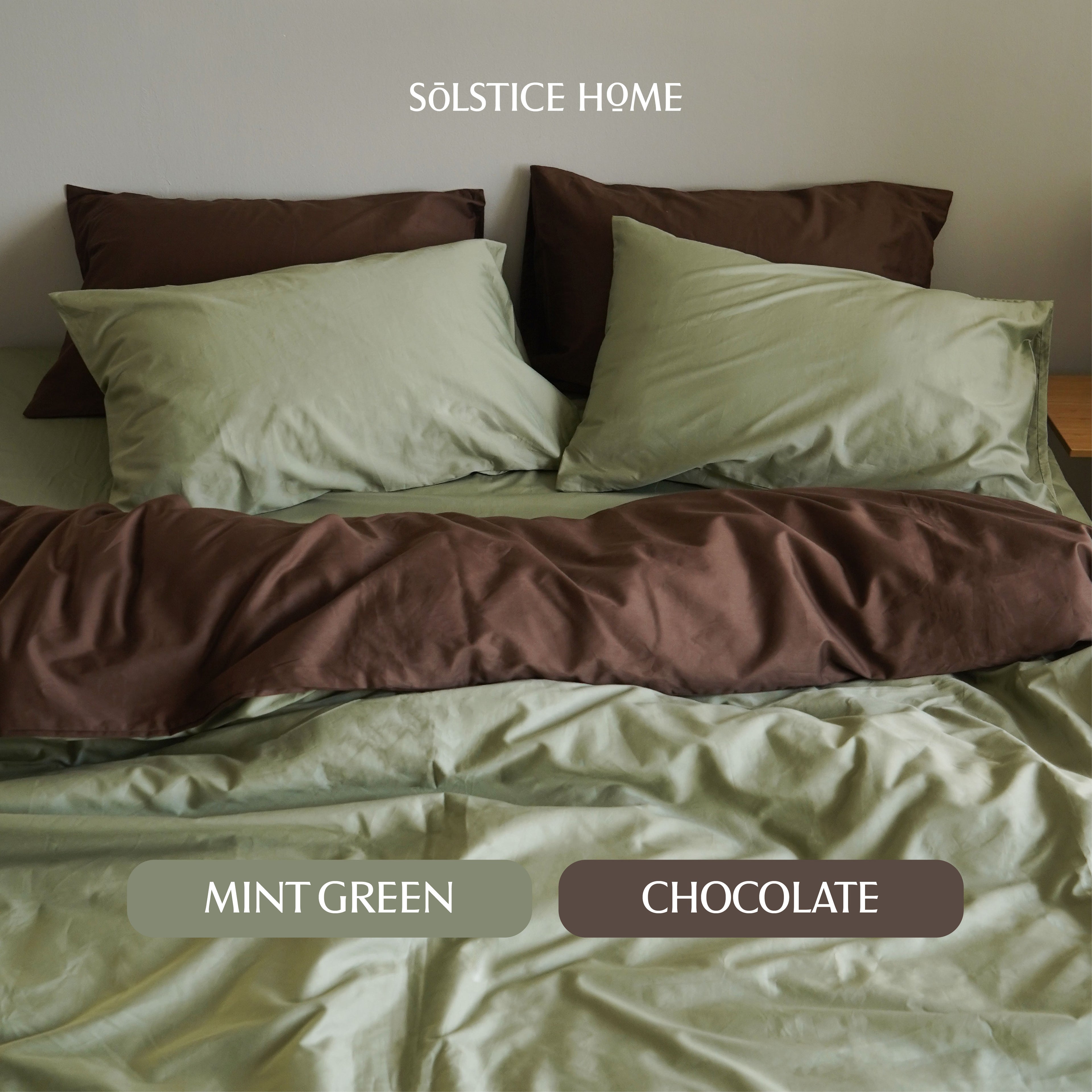 ชุดผ้าปูที่นอน Silky Cotton ทูโทน