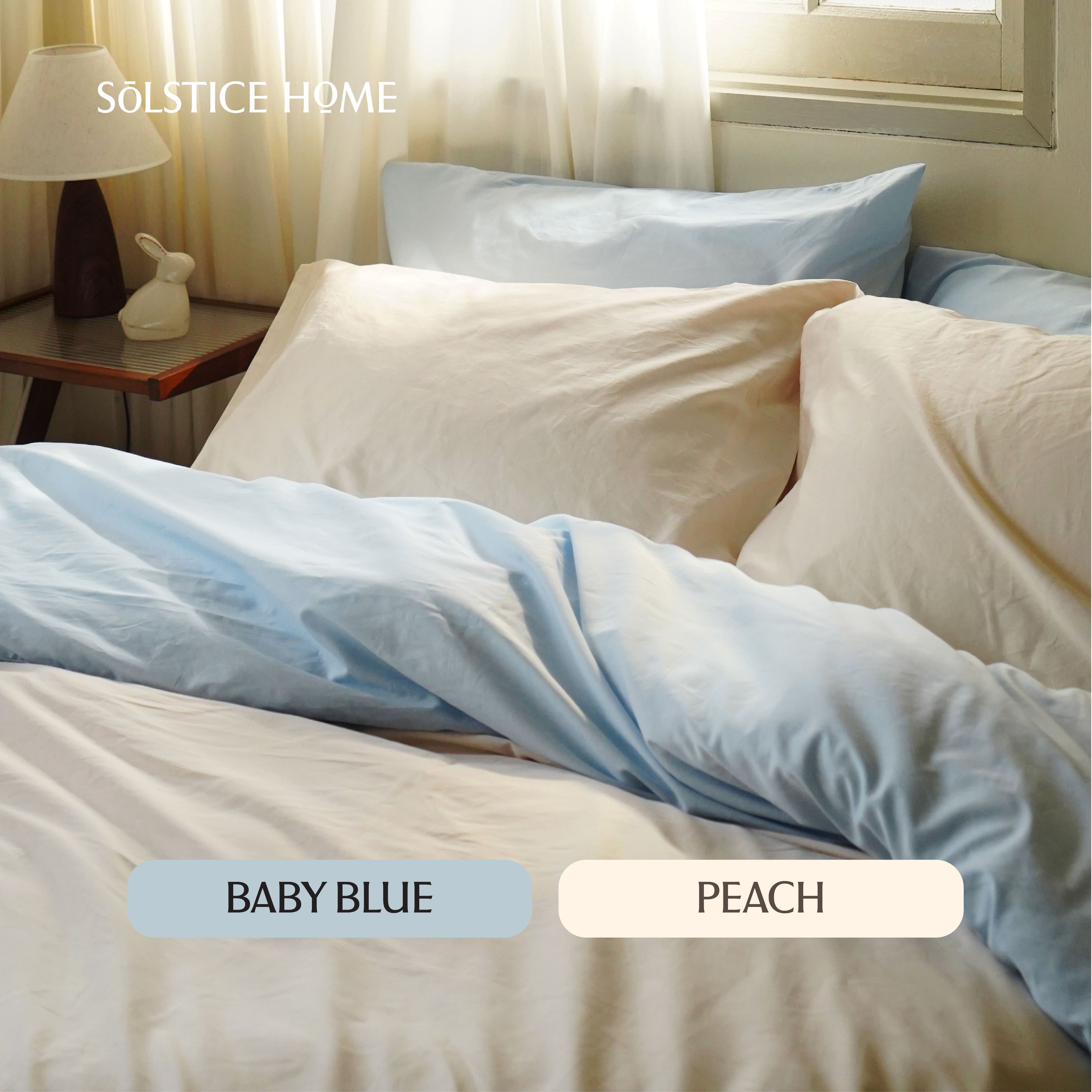 ชุดผ้าปูที่นอน Silky Cotton ทูโทน