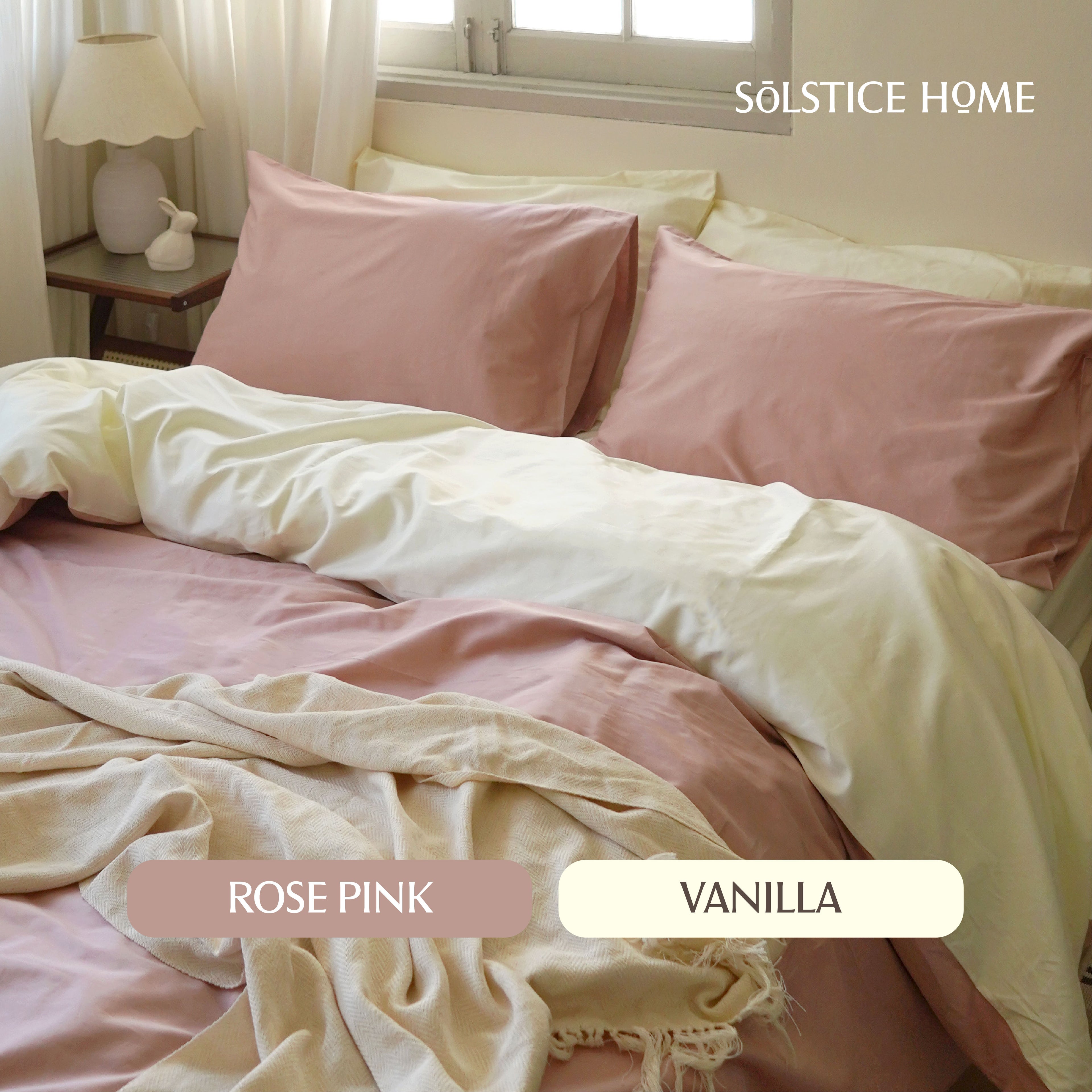 ชุดผ้าปูที่นอน Silky Cotton ทูโทน