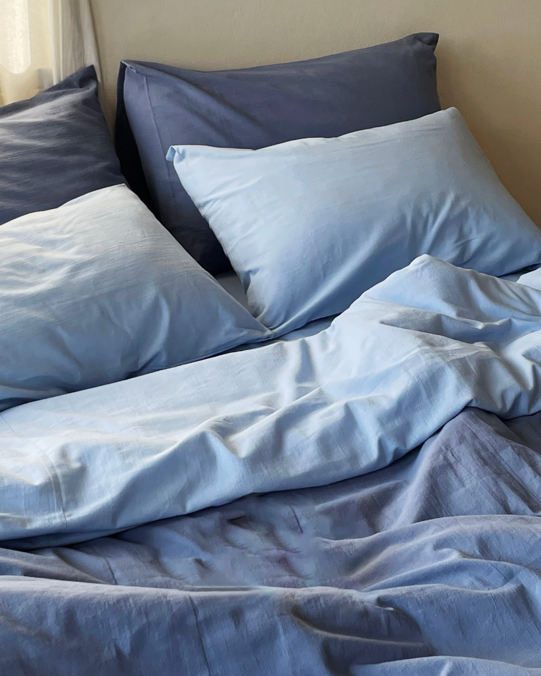 ชุดเครื่องนอน สีทูโทน Plain Cotton image 1