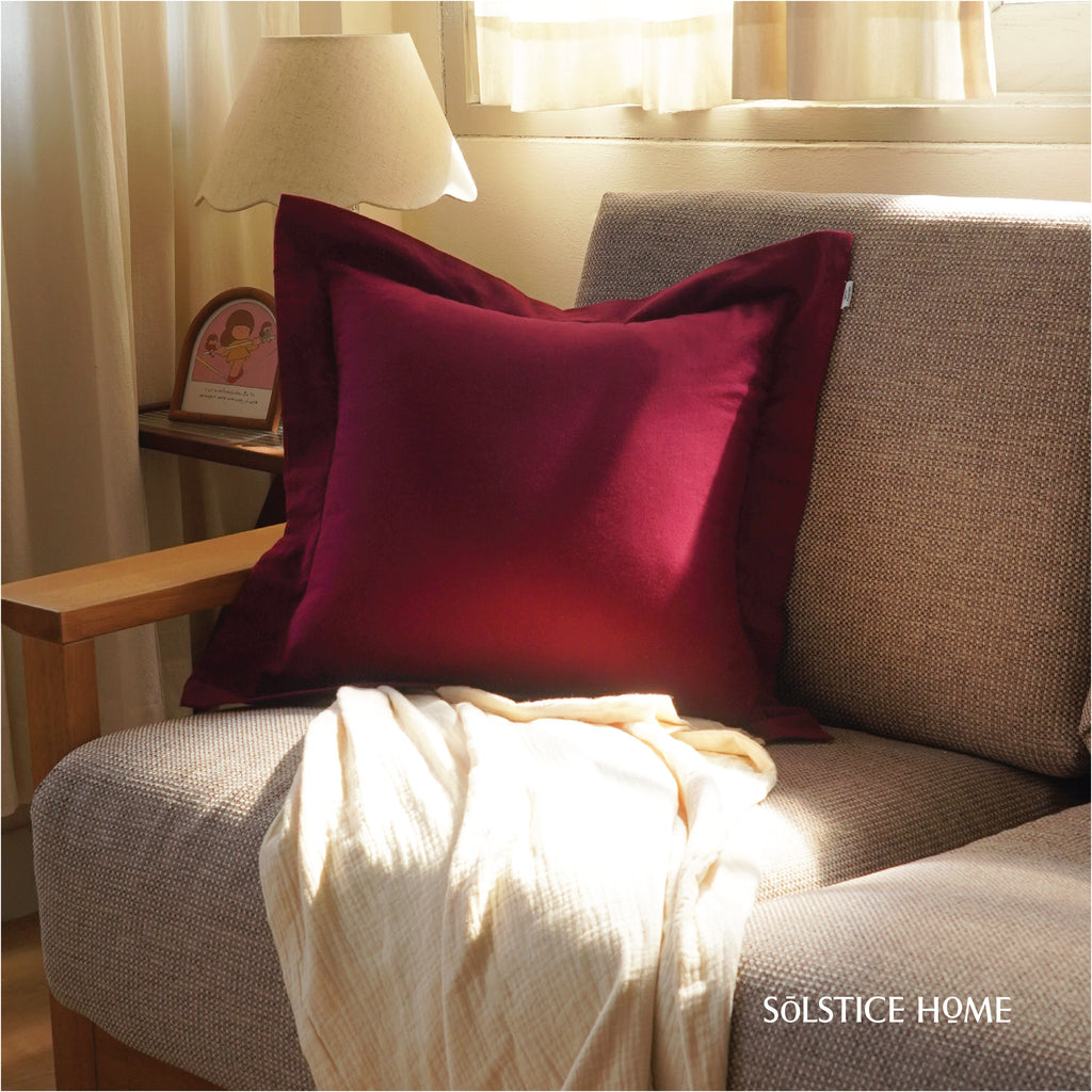 ปลอกหมอนอิง มีปีก ผ้า Plain Cotton image 2