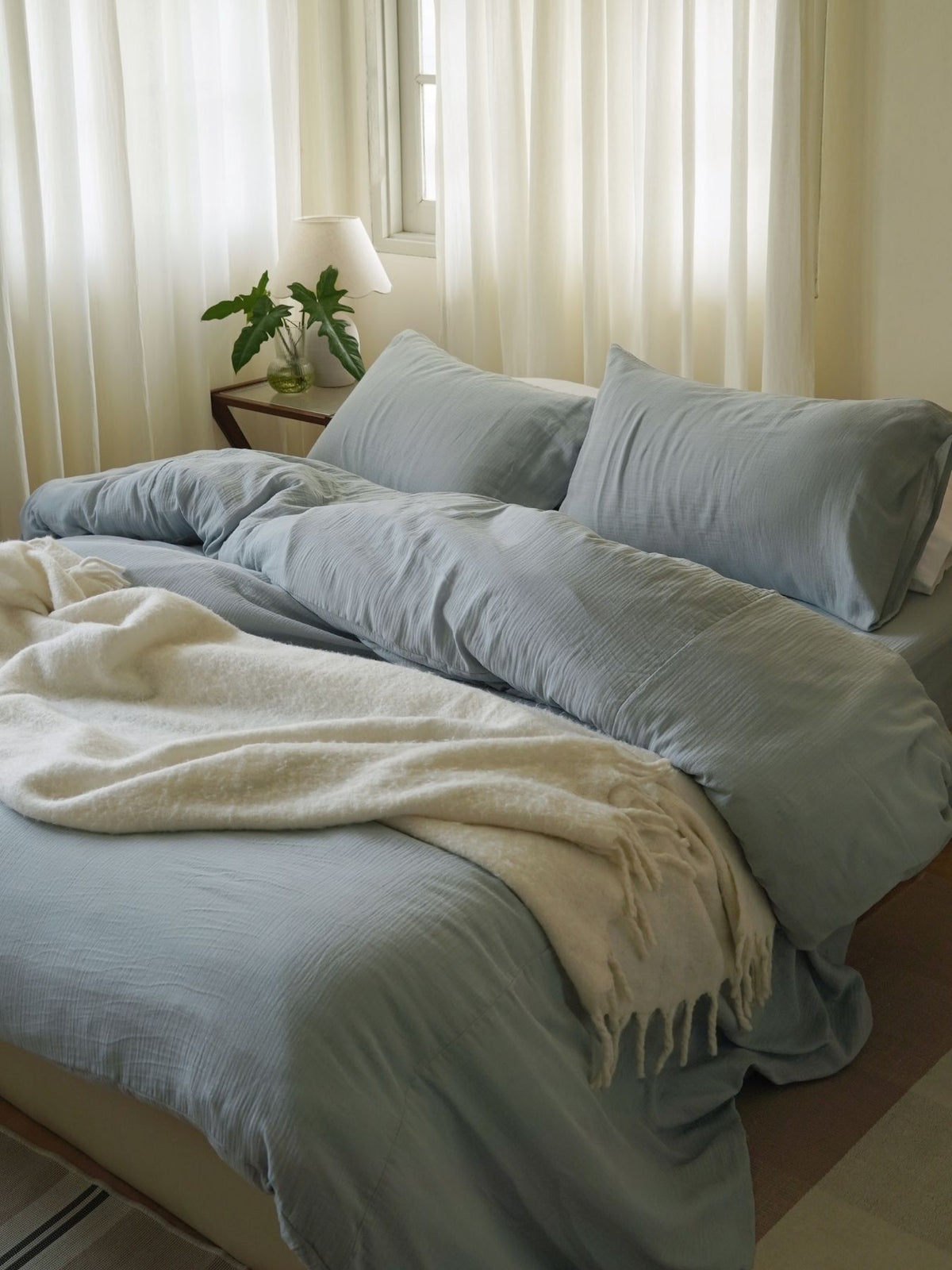 ชุดผ้าปูที่นอน Cloud Cotton Blue Grey