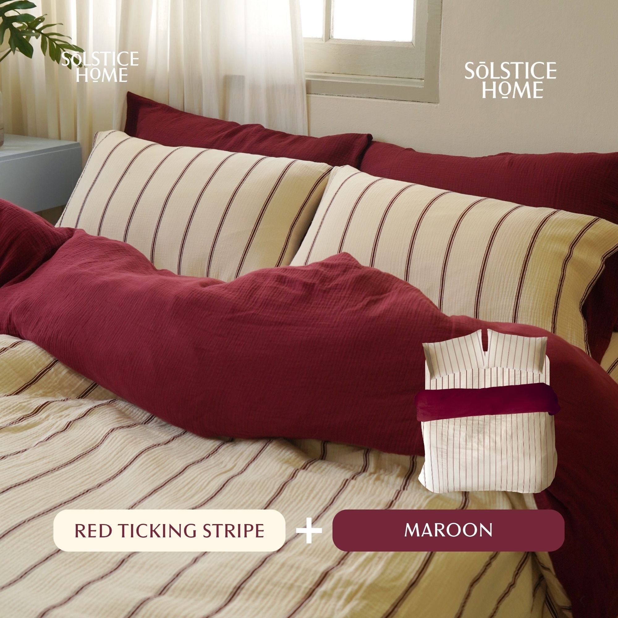 ชุดผ้าปูที่นอน Cloud Cotton Ticking Stripe