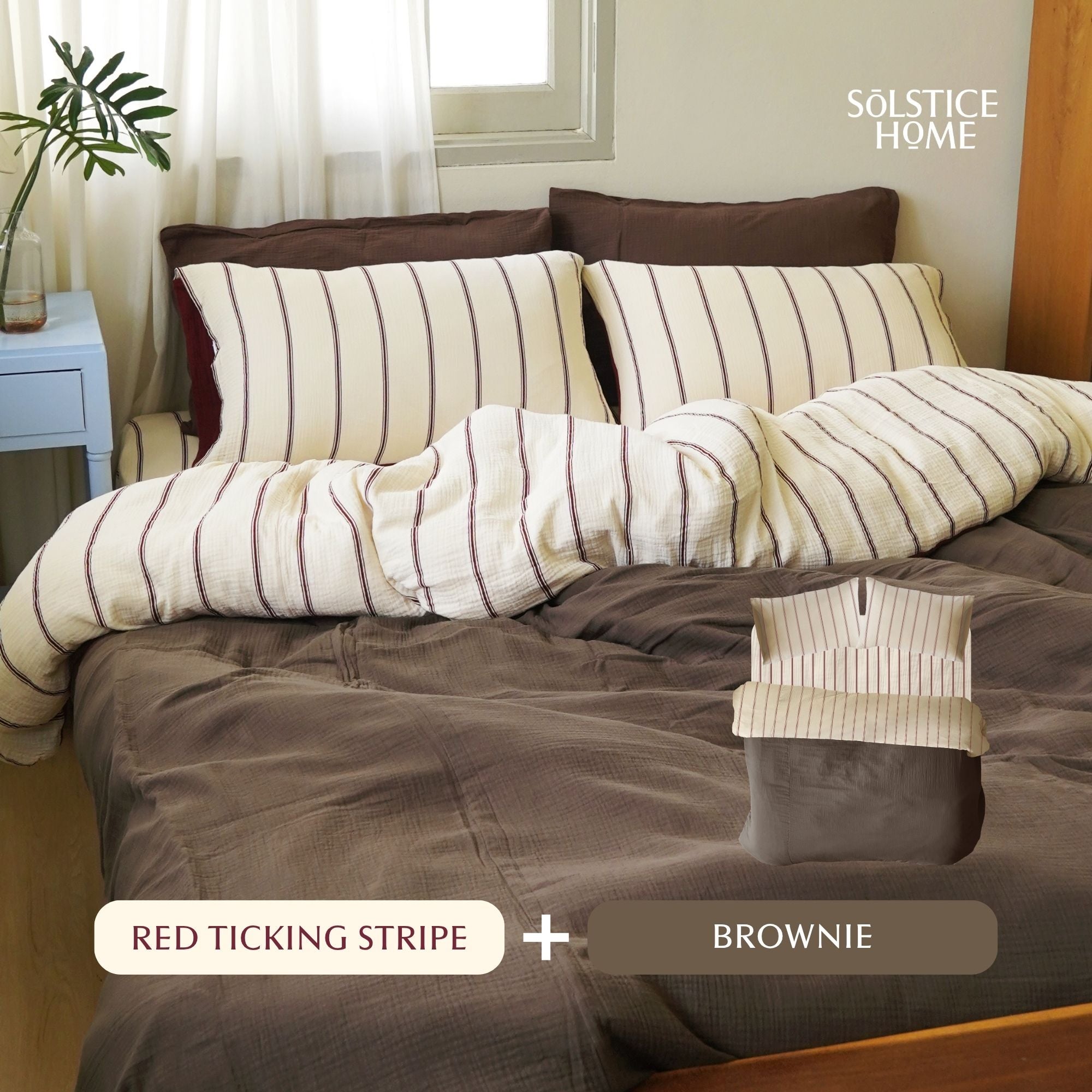 ชุดผ้าปูที่นอน Cloud Cotton Ticking Stripe