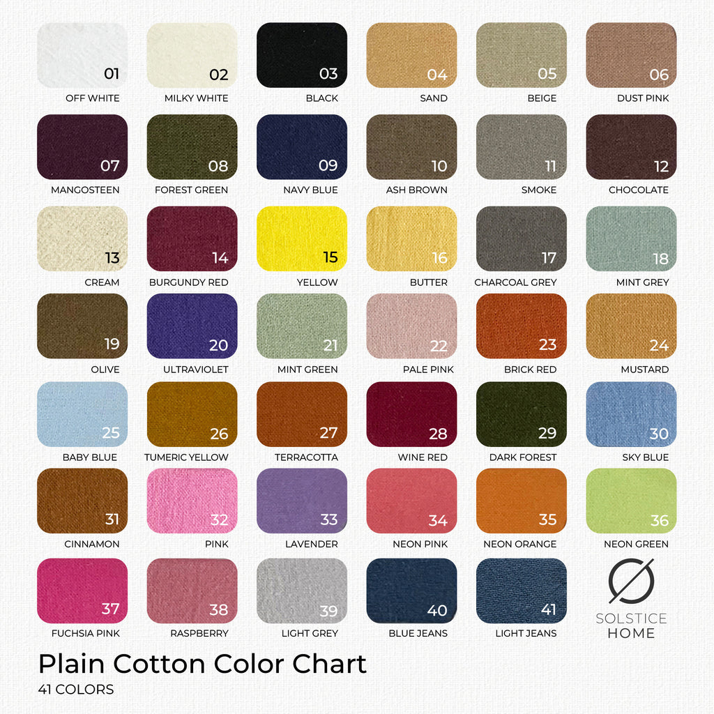 ปลอกหมอนอิง กุ๊นขอบ ผ้า Plain Cotton image 12