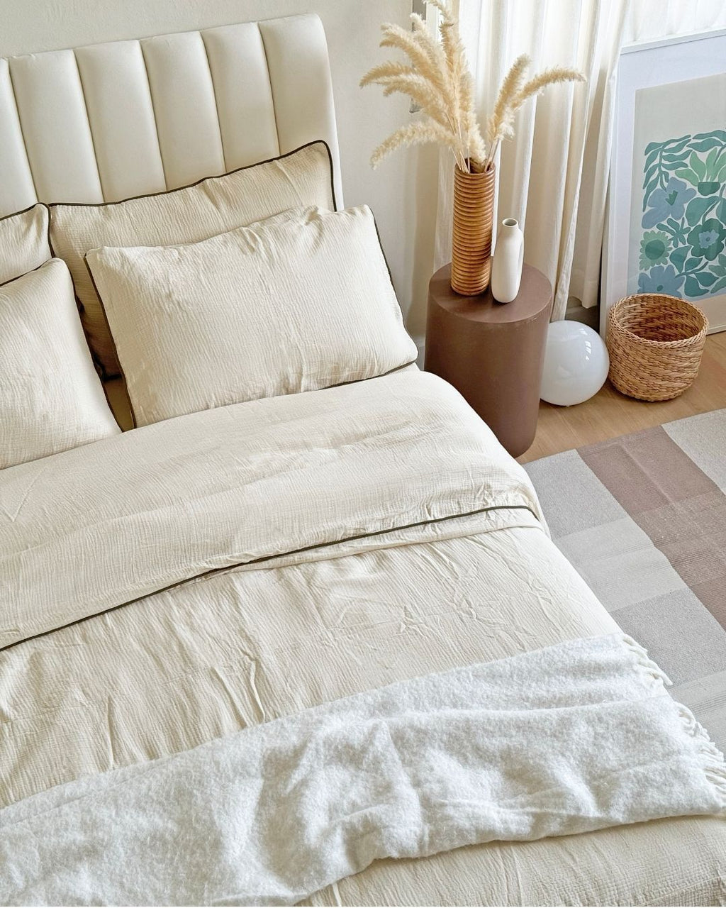ชุดเครื่องนอน ผ้า Cloud Cotton กุ๊นขอบ image 3