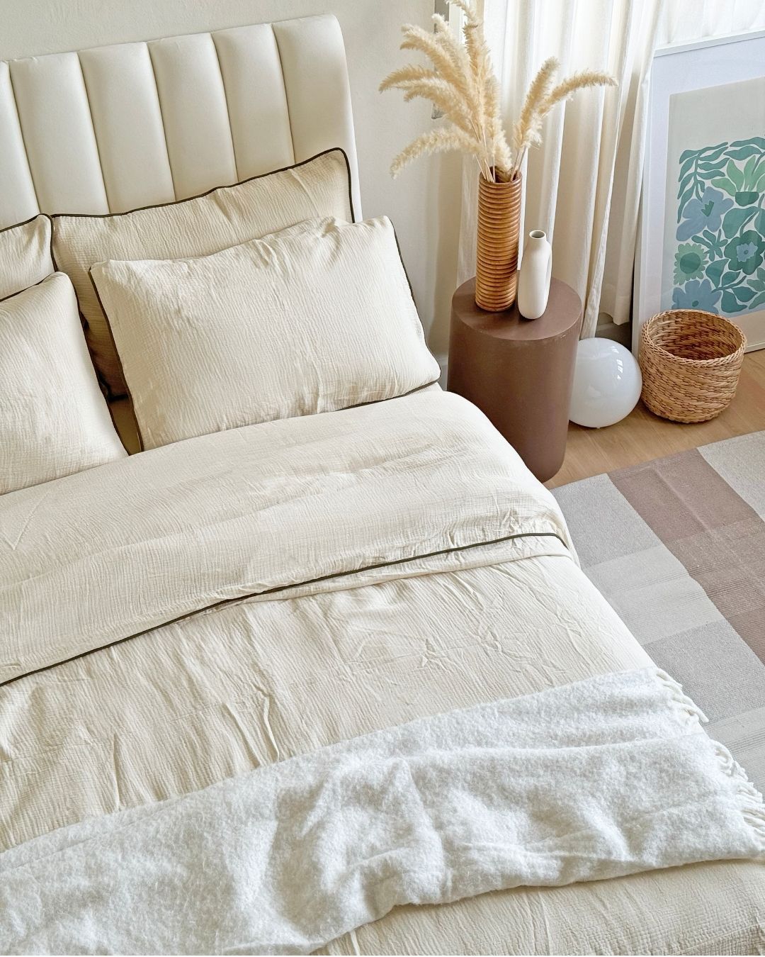 ชุดเครื่องนอน ผ้า Cloud Cotton กุ๊นขอบ image 3