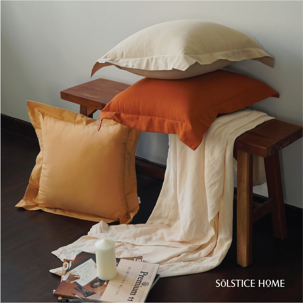 ปลอกหมอนอิง มีปีก ผ้า Plain Cotton image 13