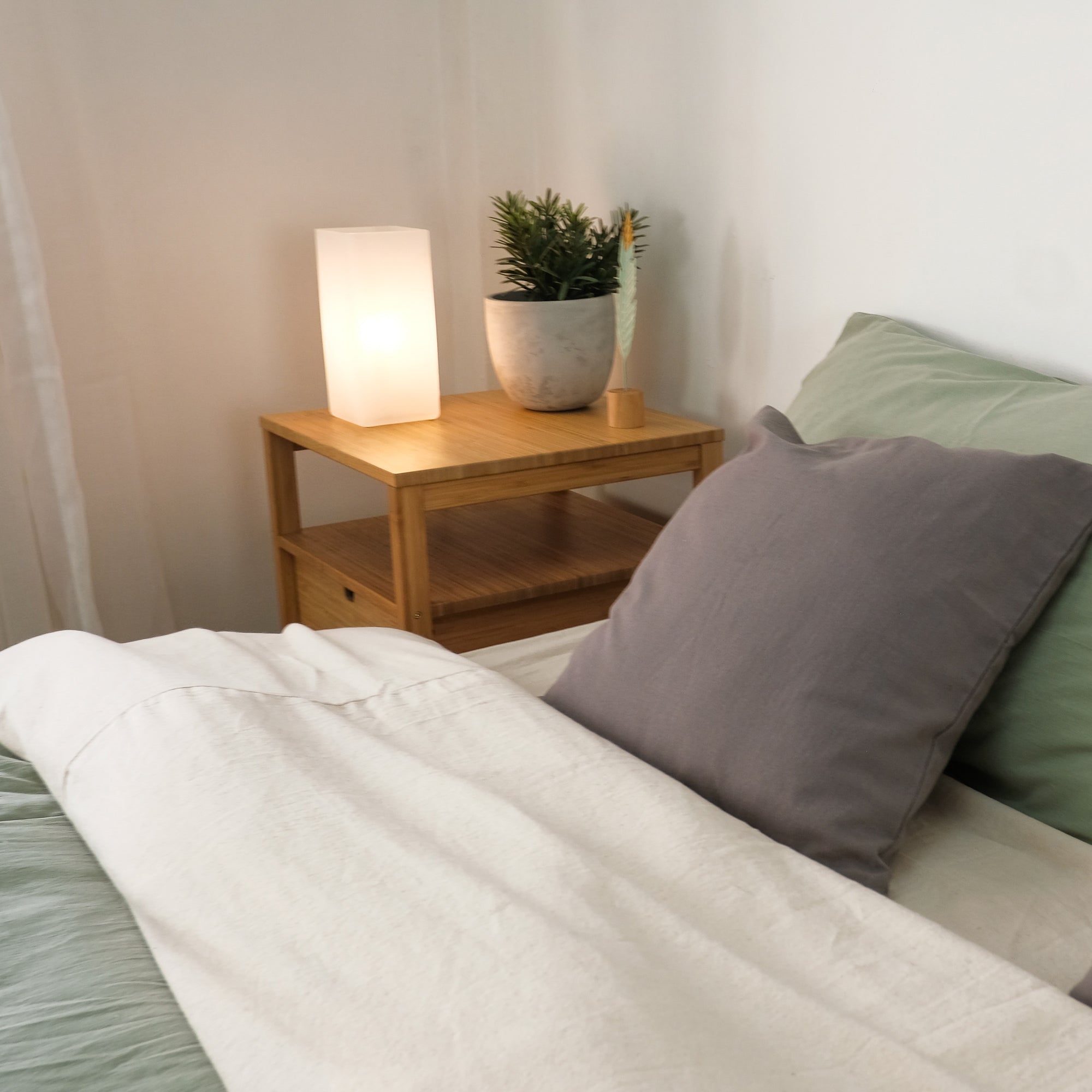 ชุดเครื่องนอน สีทูโทน Plain Cotton image 7