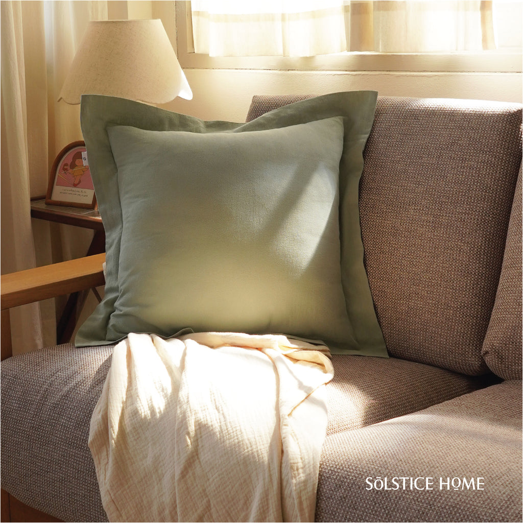ปลอกหมอนอิง มีปีก ผ้า Plain Cotton image 9