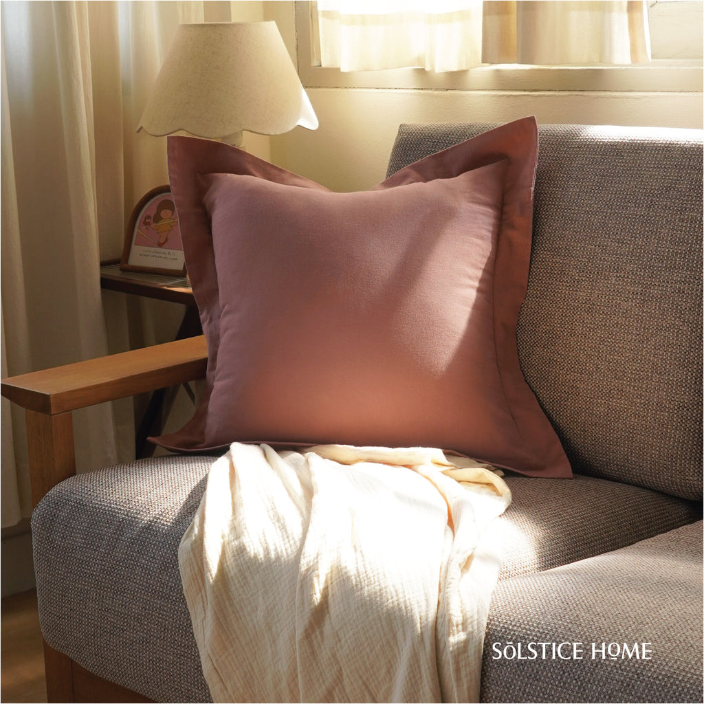 ปลอกหมอนอิง มีปีก ผ้า Plain Cotton image 4